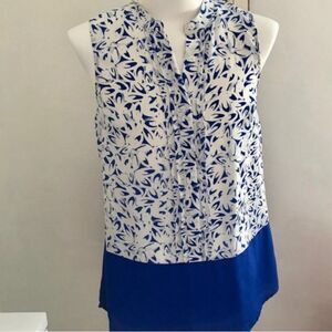 Anthropologie by Mauve Silk sleeveless tunic top size 8